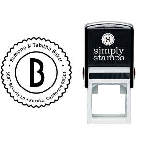 Baker Lace Border Address Stamp Body and Design