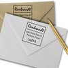 Scrawled Square Return Address Stamp Imprint Example