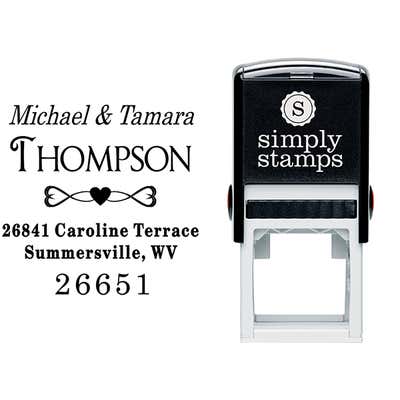 Full of Hearts Return Address Stamp - alternate view