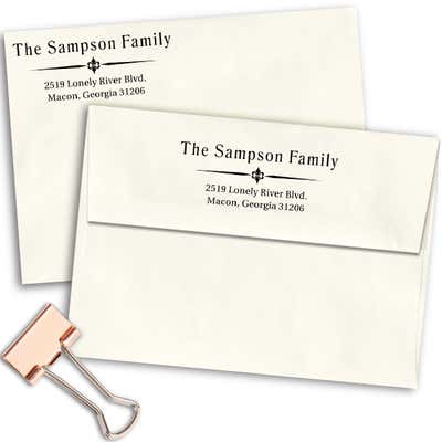 Sampson Vintage Return Address Stamp - alternate view