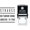 Strauss Modular Address Stamp Body and Design