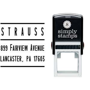Strauss Modular Address Stamp Body and Design