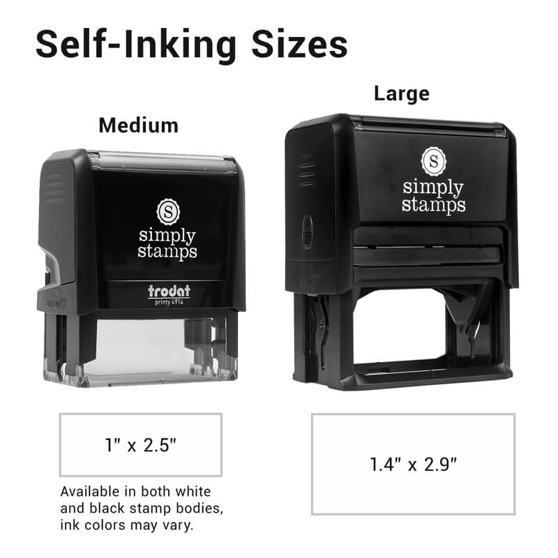 Self-Inking Sizes
