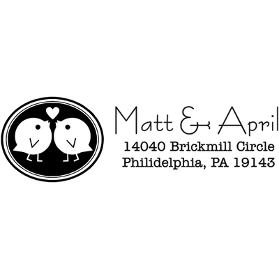 Love Bird Wedding Stamp