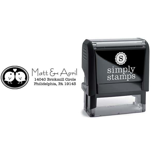 Love Bird Wedding Stamp Body and Design