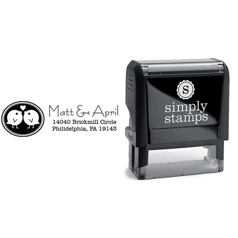 Love Bird Wedding Stamp Body and Design
