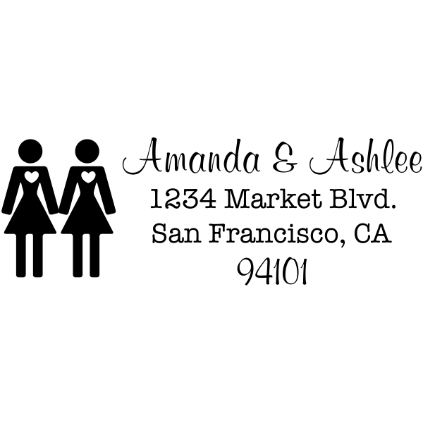 LGBT Icon Return Address Stamp