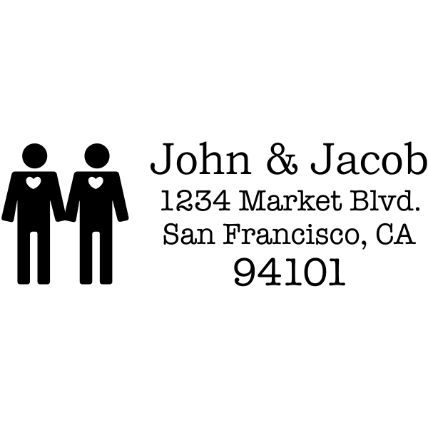 Gay Icon Return Custom Address Stamp
