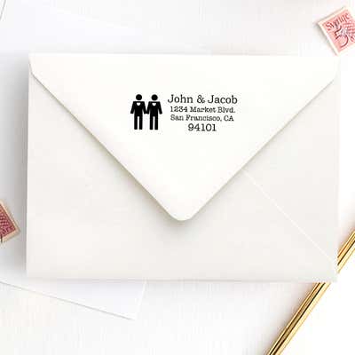 Gay Icon Return Address Stamp - alternate view