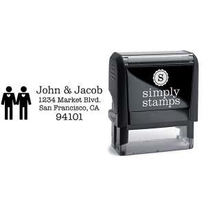 Gay Icon Return Address Stamp Body and Design