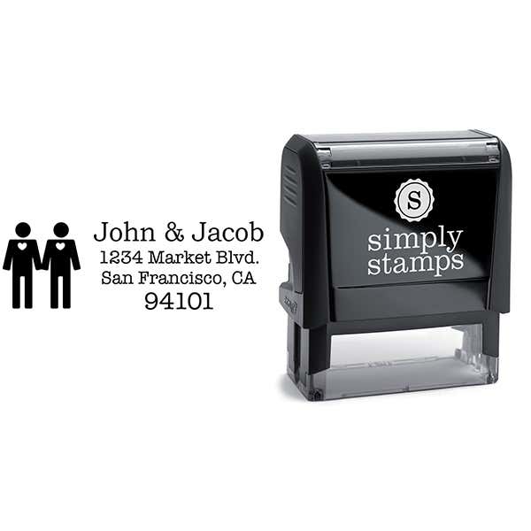 Gay Icon Return Address Stamp Body and Design