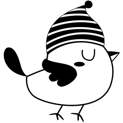 Winter Birdie Craft Stamp
