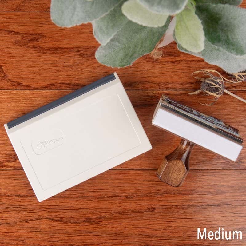 Medium Ink Pad with Hand Stamp