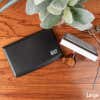 Large Black Ink pad with Hand Stamp