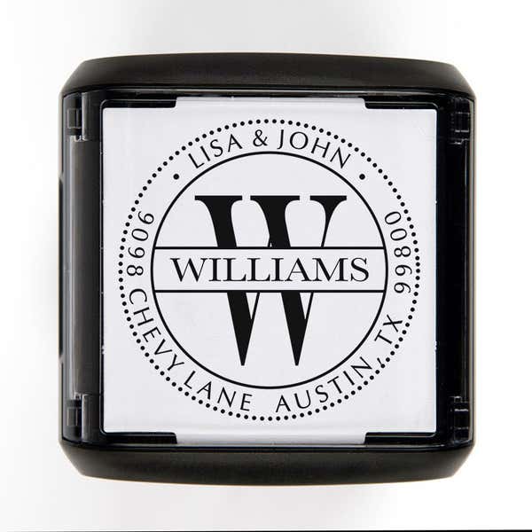 Top of the Williams Address Stamp