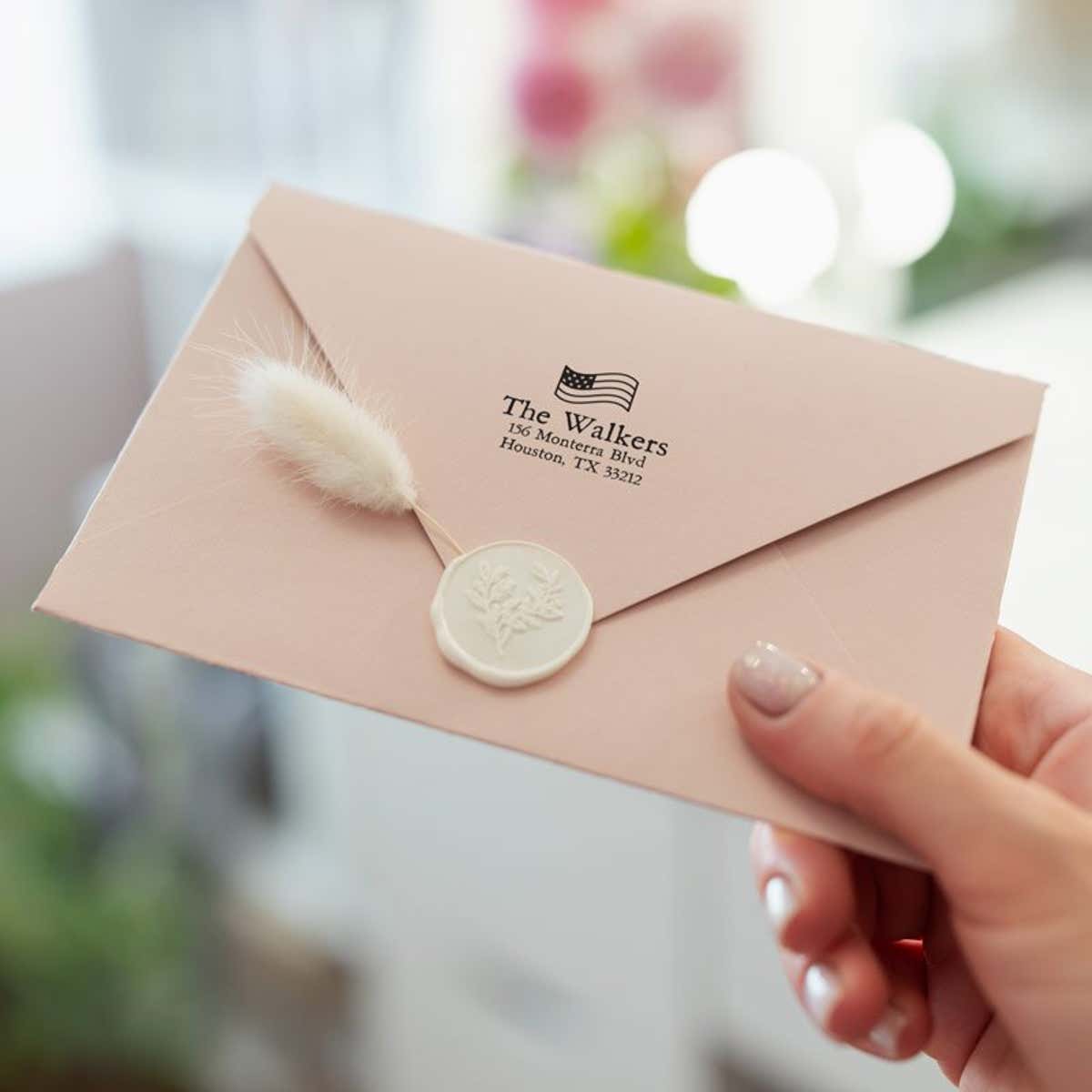 Stars and Stripes Custom Return Address Stamp