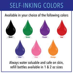 Self-Inking Stamp Color Options