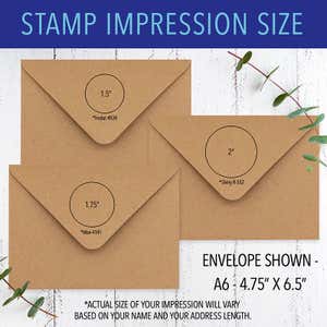 Stamp Impression Sizes on Envelopes