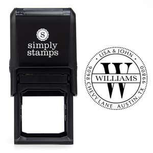 Self-Inking Stamp Body Next to Williams Impression