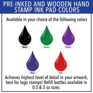 Pre-Inked and Wood Handle Colors