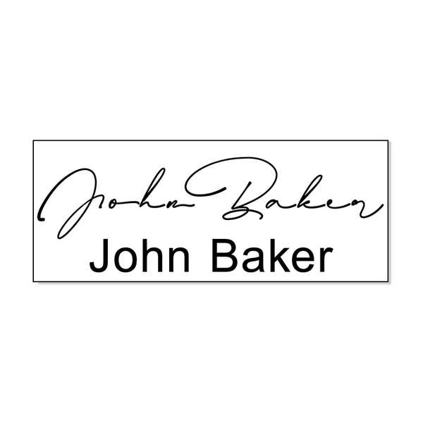 Impression only of Trodat Printy 4912 used with Medium Signature Stamp Bottom Impression