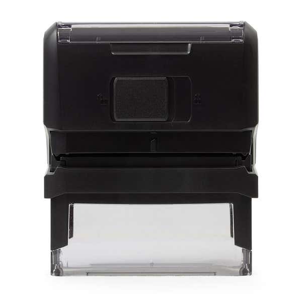 Rear view of  Large Signature Stamp on the Trodat Printy 4914 Stamp Body