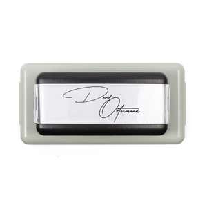 Overhead view of Pre-Inked Signature Stamp Using the MaxLight MAX-115S by Trodat