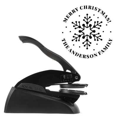 Snowflake Custom Holiday Embosser - alternate view