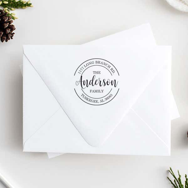 Anderson Round Self-Inking Return Address Stamp