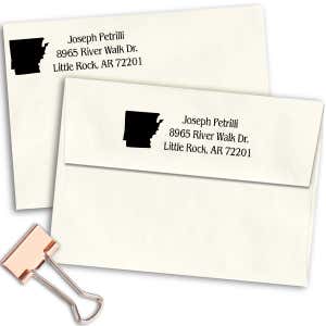Arkansas Return Address Stamp Imprint Example