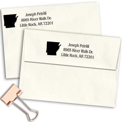 Arkansas Return Address Stamp - alternate view