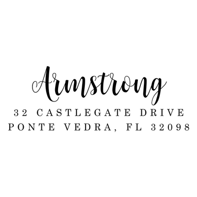 Armstrong European Address Stamp