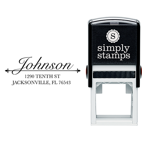 Traditional Script 2.5" Address Stamp