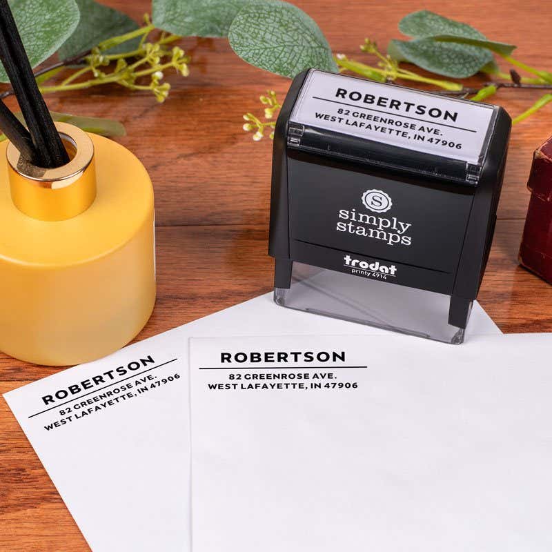 Modern Underline Custom Address Stamp