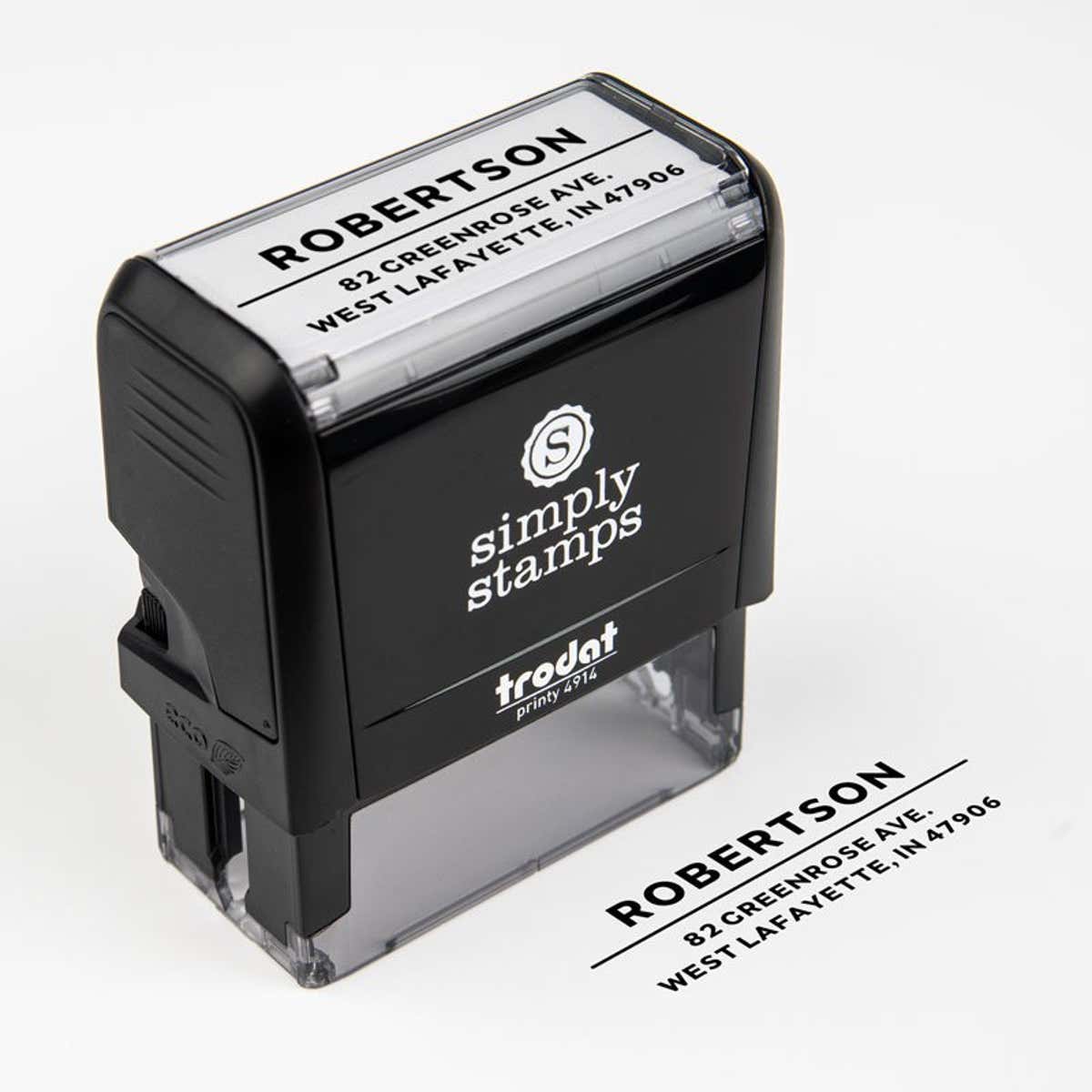 Modern Underline Custom Address Stamp