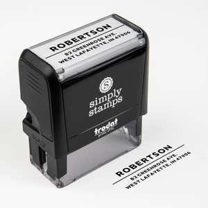 Modern Underline Custom Address Stamp