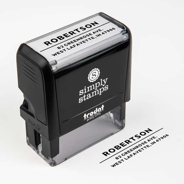 Modern Underline Custom Address Stamp
