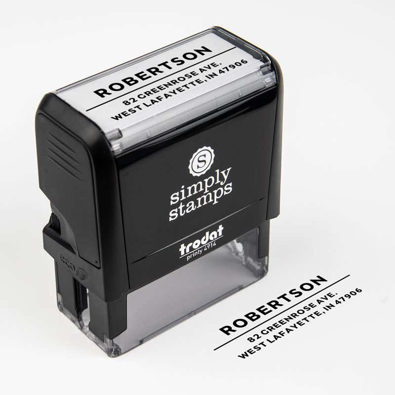 Modern Underline Custom Address Stamp