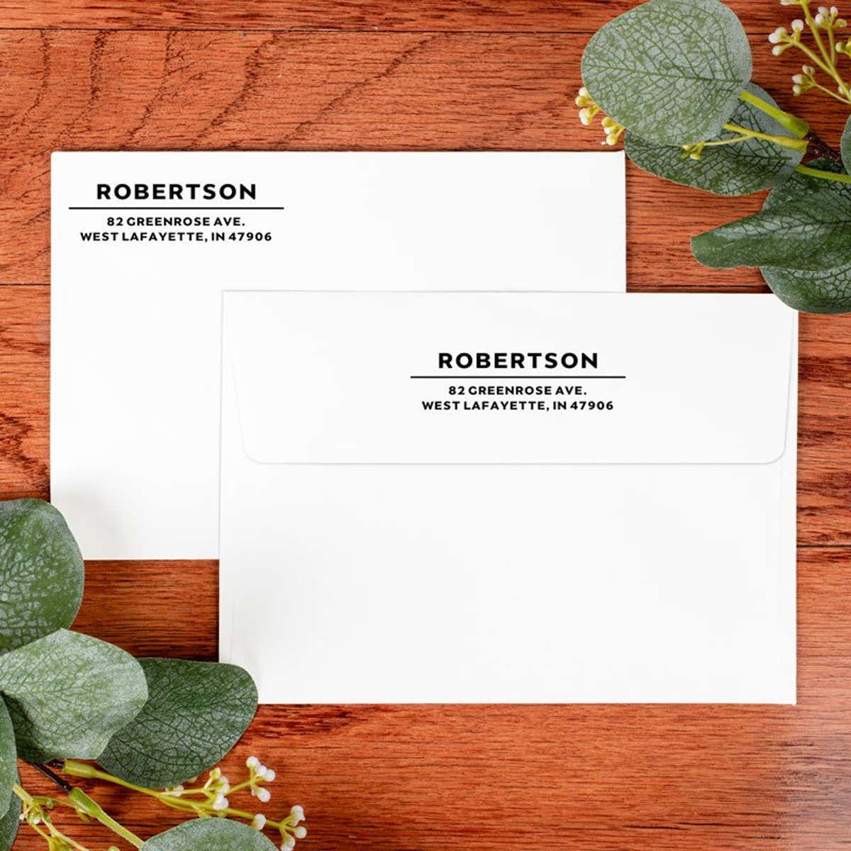 Modern Underline Custom Address Stamp