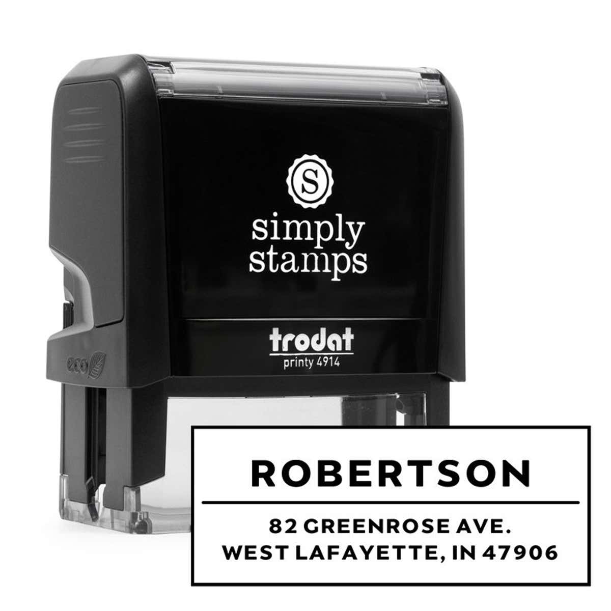 Modern Underline Custom Address Stamp