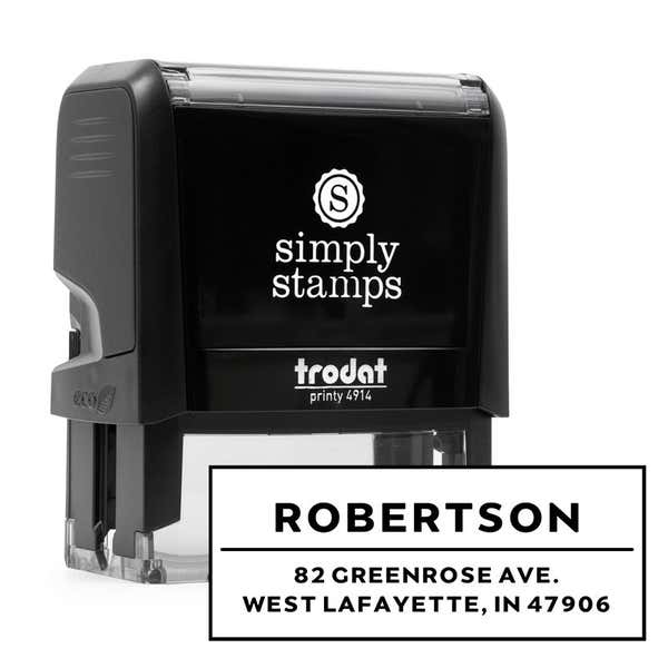 Modern Underline Custom Address Stamp