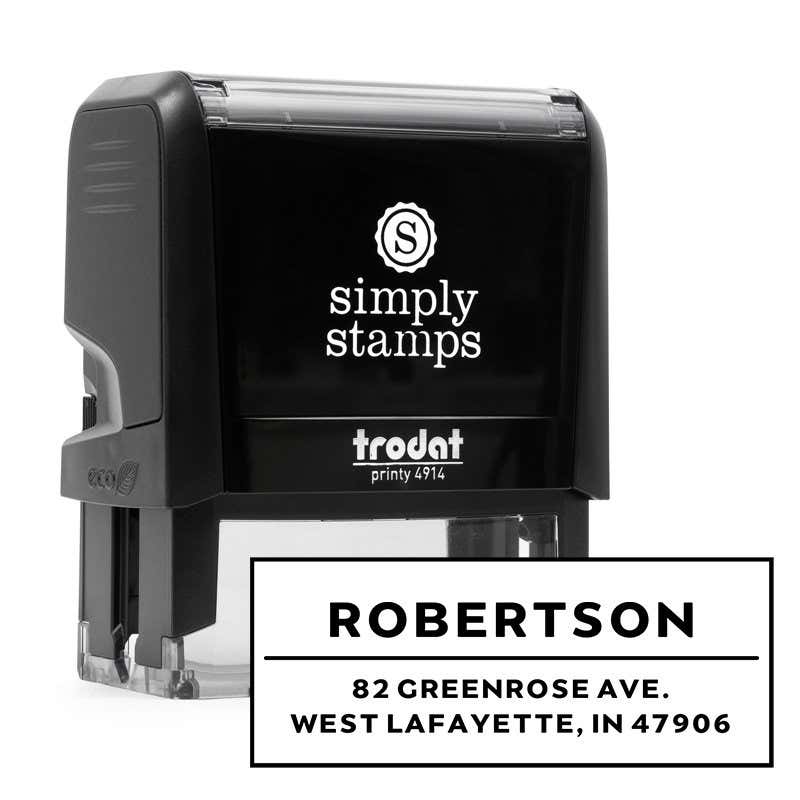 Modern Underline Custom Address Stamp