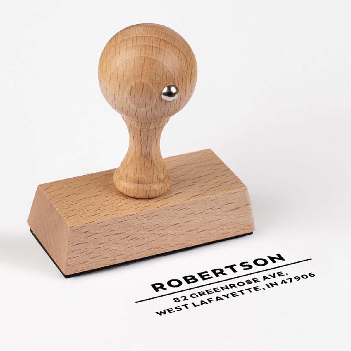 Modern Underline Custom Address Stamp