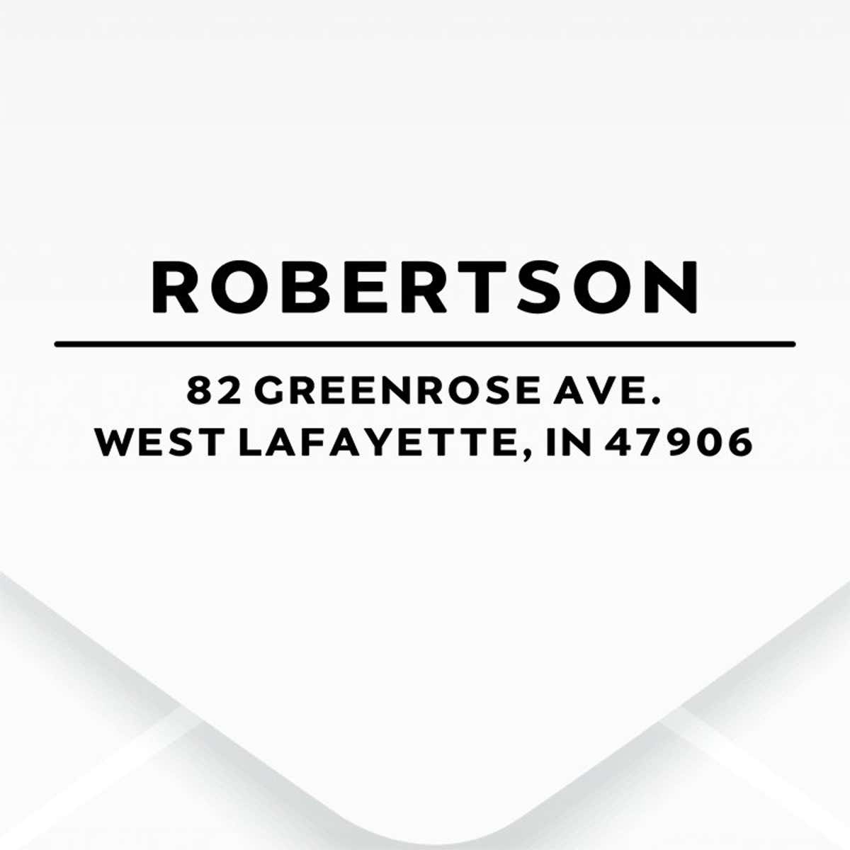 Modern Underline Custom Address Stamp