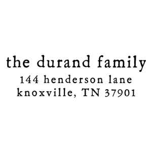 3-line Modern Custom Address Stamp