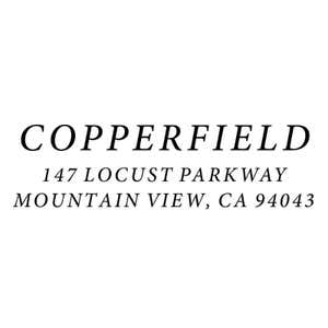 Italic Serif Custom Address Stamp