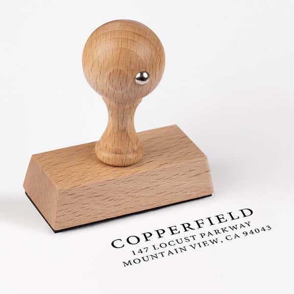 Italic Serif Custom Address Stamp