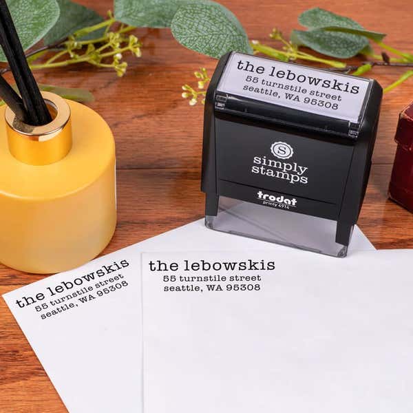 Lebowski Custom Address Stamp