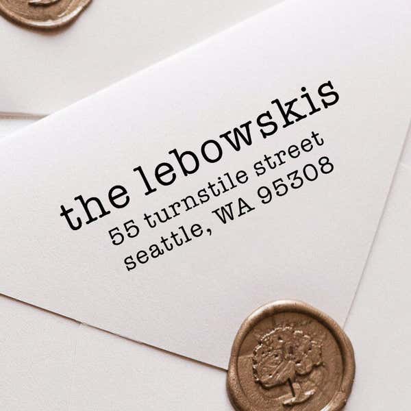 Lebowski Custom Address Stamp