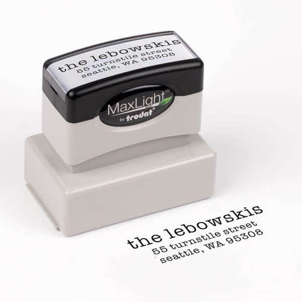 Lebowski Custom Address Stamp
